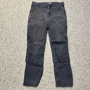 Carhartt Double Knee Pants 32x32 (32x30.5) Gray Skater 102802-029 Distressed